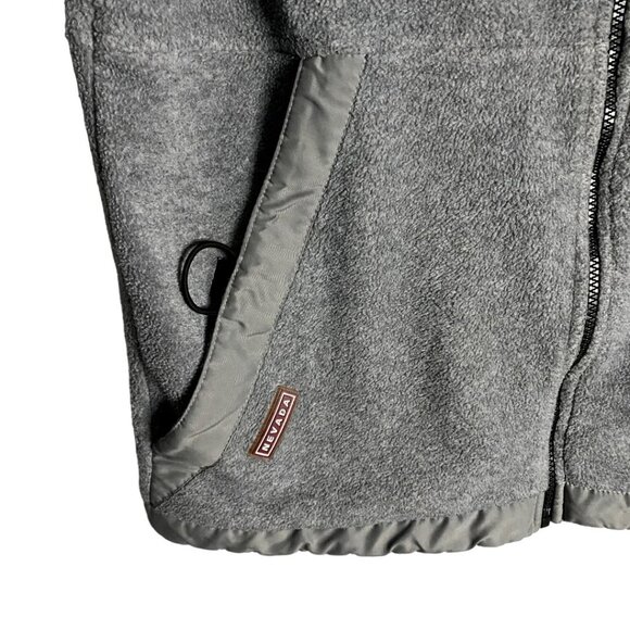Nevada Gray Fleece Full Zip Sleeveless Vest - Picture 4 of 7